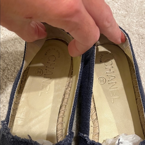 CHANEL Navy and Black Espadrilles Authentic - Picture 2 of 7